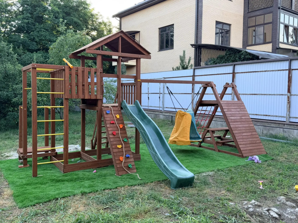 Детская деревянная игровая площадка для улицы дачи CustWood Active 2 - фото 15