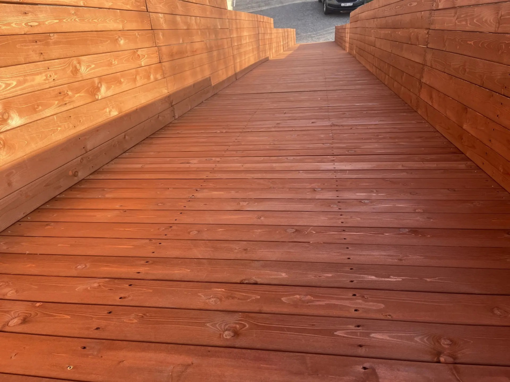 Зимняя горка Custwood Арктик-8 (цвет тик, скат 16 метров) - фото 37