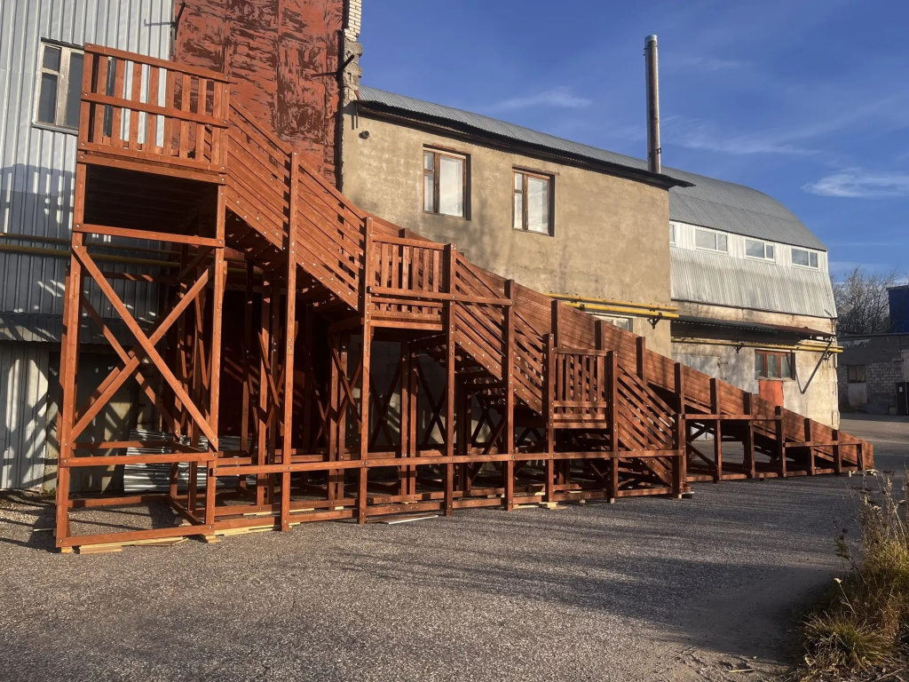 Зимняя горка Custwood Арктик-8 (цвет тик, скат 16 метров) - фото 29