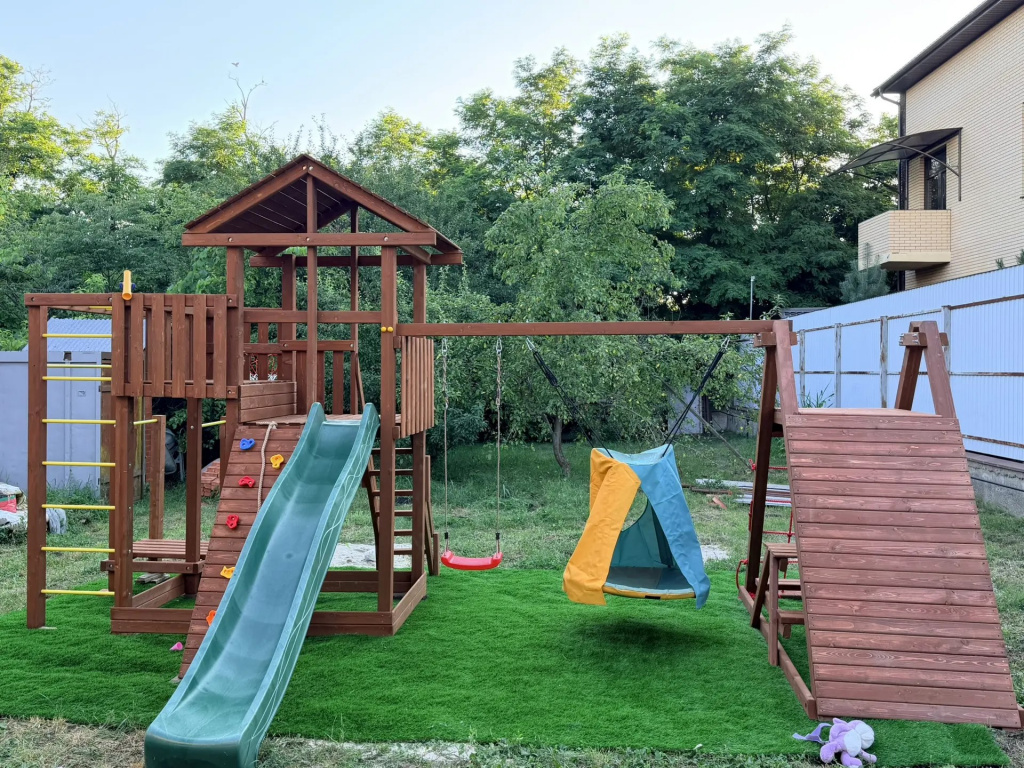 Детская деревянная игровая площадка для улицы дачи CustWood Active 2 - фото 13
