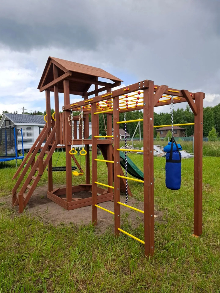 Детская деревянная игровая площадка для улицы дачи CustWood Active 5 - фото 20