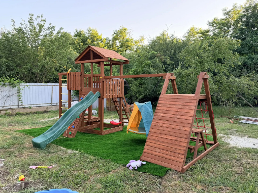Детская деревянная игровая площадка для улицы дачи CustWood Active 2 - фото 14