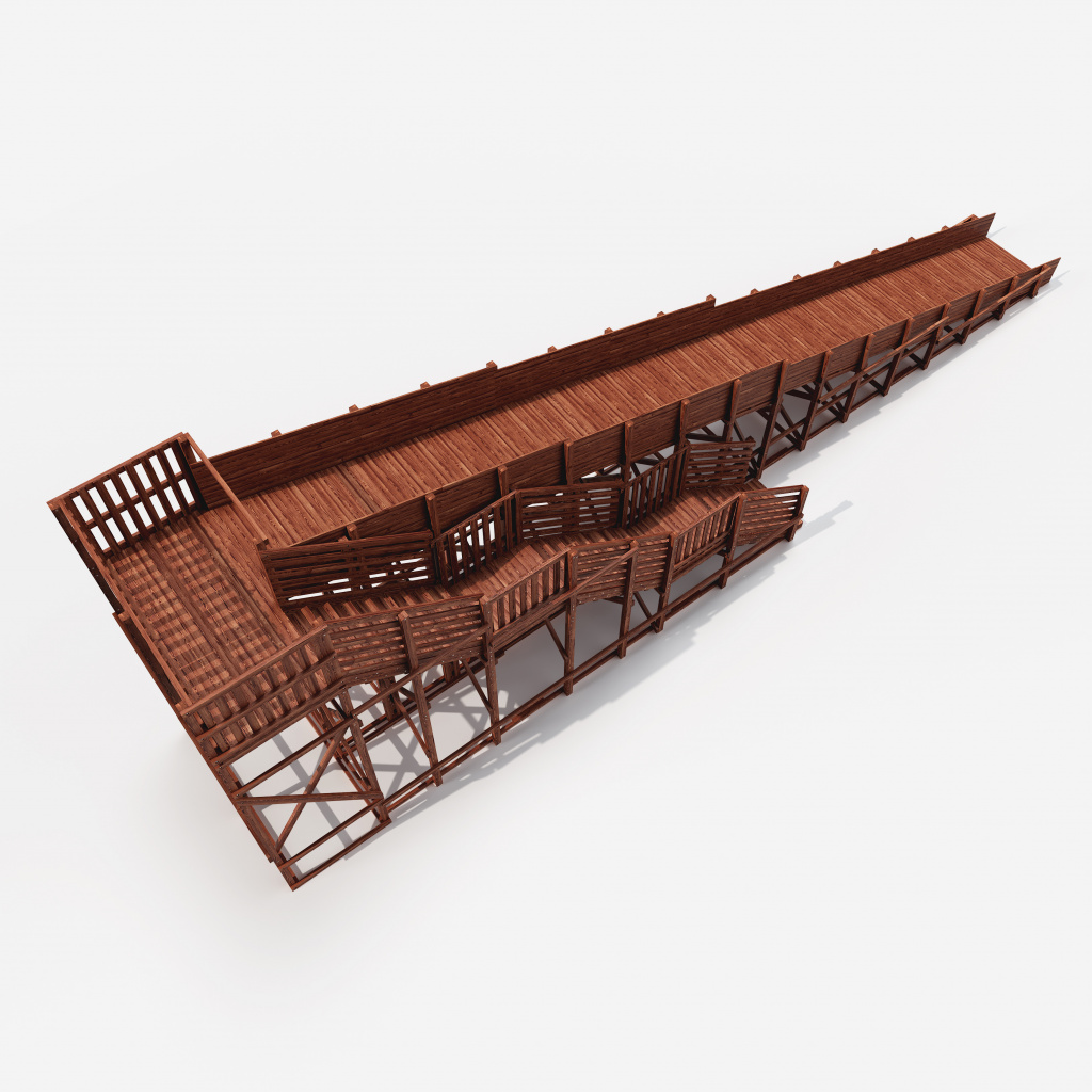 Зимняя горка Custwood Арктик-8 (цвет тик, скат 16 метров) - фото 14