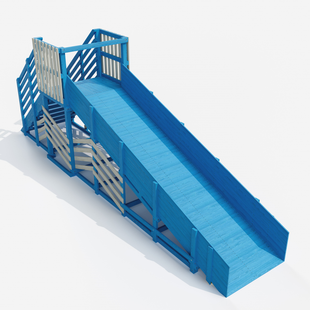 Зимняя горка Custwood Арктик-3 (белый/голубой скат 5 метров) - фото 8