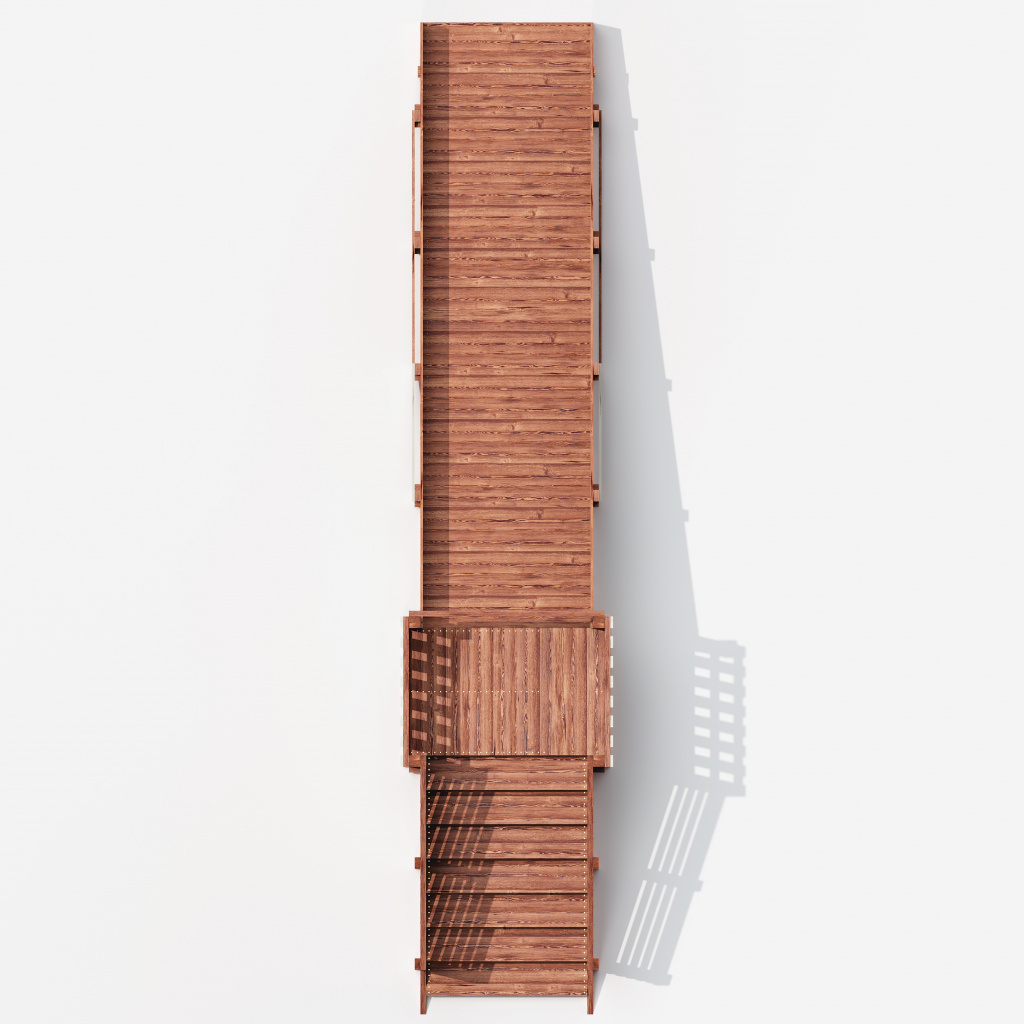 Зимняя горка Custwood Арктик-3   (тик / белый скат 5 метров) - фото 18