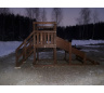 Зимняя деревянная горка CustWood Winter W1 (лестница сзади,скат 2,5 м) - фото 12