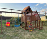 Детская площадка CustWood Junior Color JC9 с деревянной крышей - фото 13