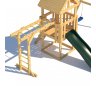 Детская площадка CustWood Junior J3 с деревянной крышей - фото 8