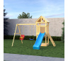 Детская деревянная игровая площадка для улицы дачи CustWood Scout S2 с деревянной крышей