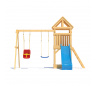 Детская деревянная игровая площадка для улицы дачи CustWood Scout S2 с деревянной крышей - фото 3