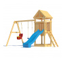 Детская деревянная игровая площадка для улицы дачи CustWood Scout S2 с деревянной крышей - фото 4