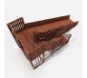 Зимняя горка Custwood Арктик-4 (тик/белый скат 6,5 метров) - фото 14