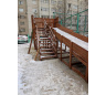 Зимняя деревянная горка CustWood Winter W8 (лестница сбоку, скат 8 м) - фото 11