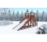 Зимняя деревянная горка CustWood Winter W2 (лестница сзади,скат 3 м)