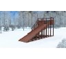 Зимняя деревянная горка CustWood Winter W7 (лестница сбоку, скат 6 м) - фото 2